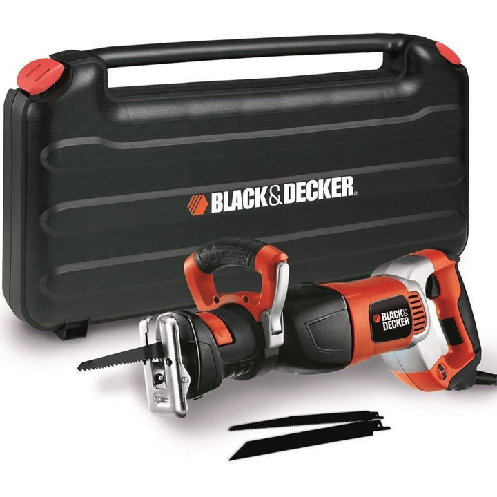 Black+Decker Säbelsäge (6 Geschwindigkeitsvorwahl-Stufen, 1050W, werkzeuglose Sägeblattaufnahme, erg