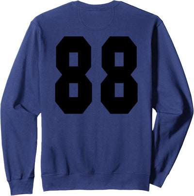 # 88 Team Sports Jersey Front & Back Number Player Fan Sweatshirt