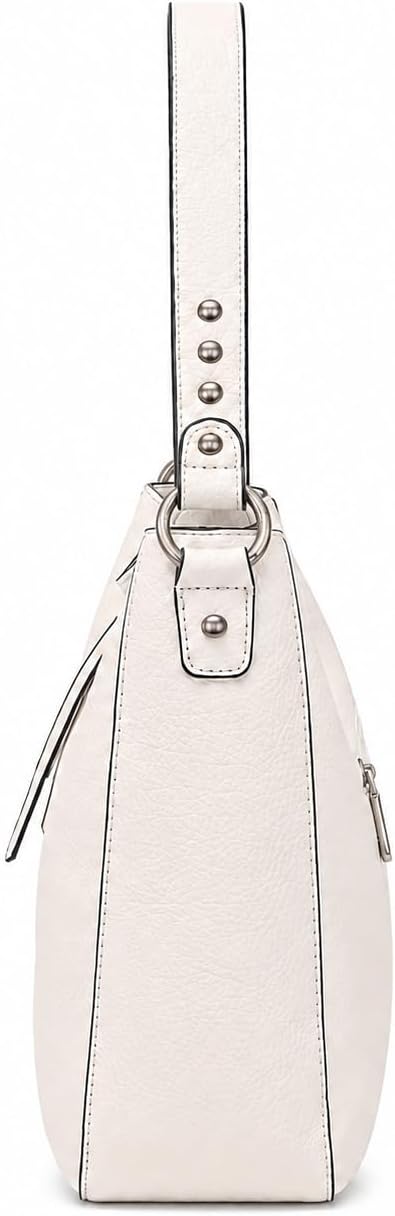 Montana West Hobo Bag for Women Crossbody Purse and Handbags Ladies Chic Shoulder Bags Beige, Beige