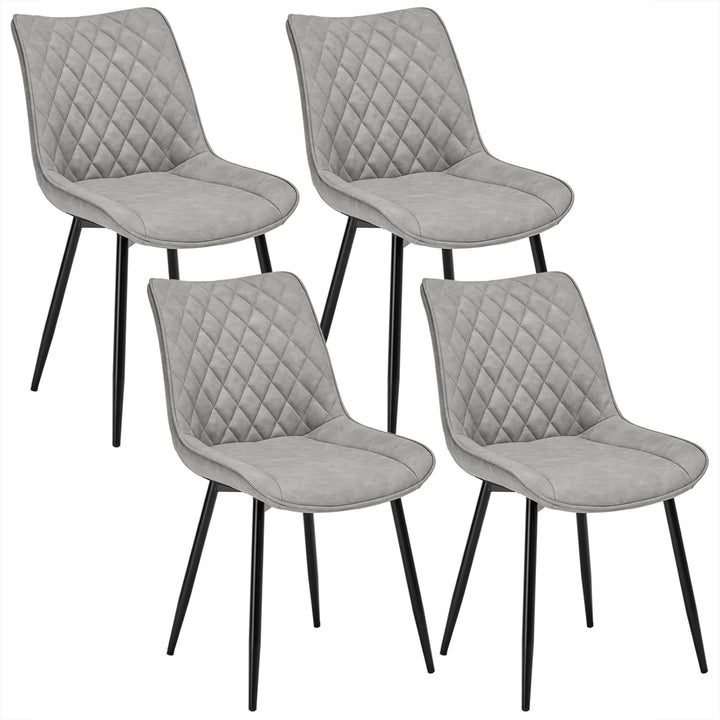WOLTU 4 x Esszimmerstühle 4er Set Esszimmerstuhl Küchenstuhl Polsterstuhl Design Stuhl mit Rückenleh