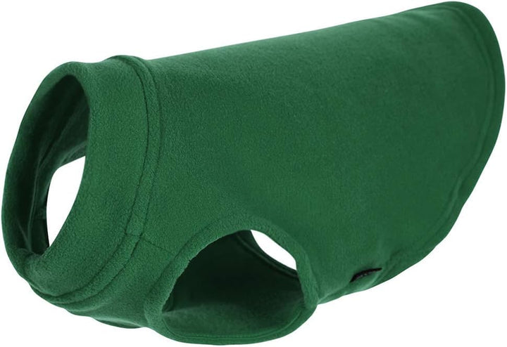 Gooby - Stretch Fleece Weste Pullover Fleece Weste Jacke Pullover für Hunde Waldgrün, Grösse S (21,6