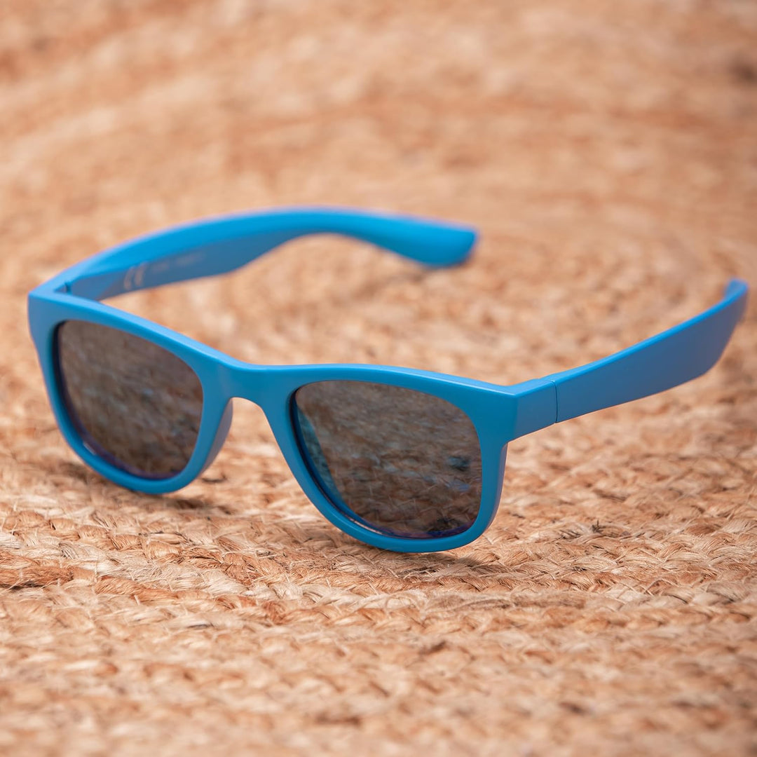 Kiddus Sonnenbrille aus Recycelten Fischernetzen. Für Mädchen und Jungen ab 10 Jahren. UV400 100% Sc