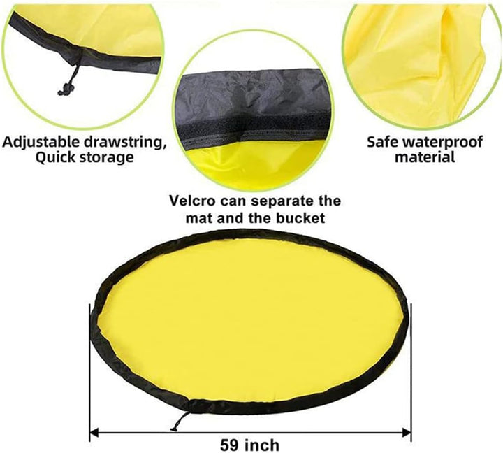 Spielzeug Aufbewahrung Tasche, 2 In 1 Spielzeugkorb Spielzeug Sack, Kinder Aufbewahrungsbeutel, Spie