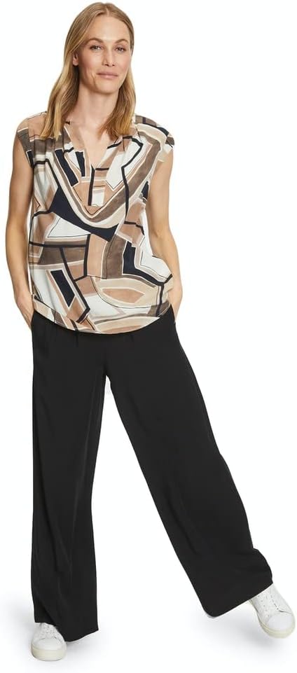 Cartoon Damen Bluse 36 Cream/Brown, 36 Cream/Brown