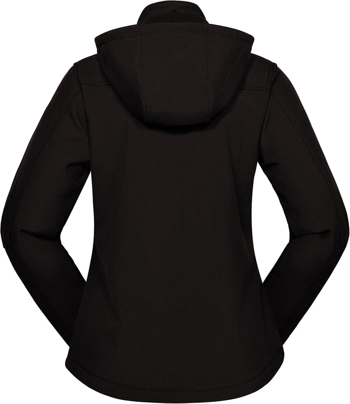 Little Donkey Andy Softshelljacke für Damen mit abnehmbarer Kapuze, Fleecefutter und Wasserabweisend