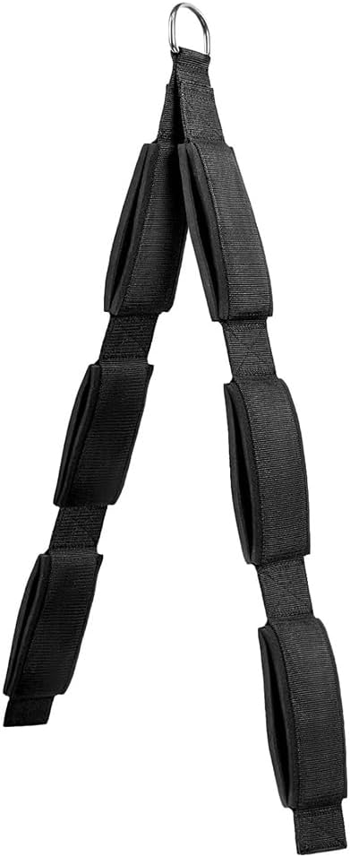 Sarini Trizeps-Seilkabelaufsatz, 3 Grifflängen in 1 Seil für grösseren Bewegungsbereich, Trizeps-Zug