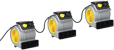 Vacmaster AM1202 Air Mover Gebläse 124 Watt mit 3 Geschwindigkeitsstufen Tischventilatoren Teppich-T