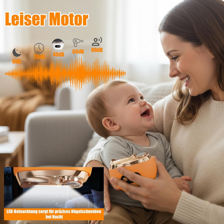 Elektrischer Nagelknipser, 2025 Verbessertes Nail Trimmer Beinhaltet 2 in 1 Electric Nail Clippers &