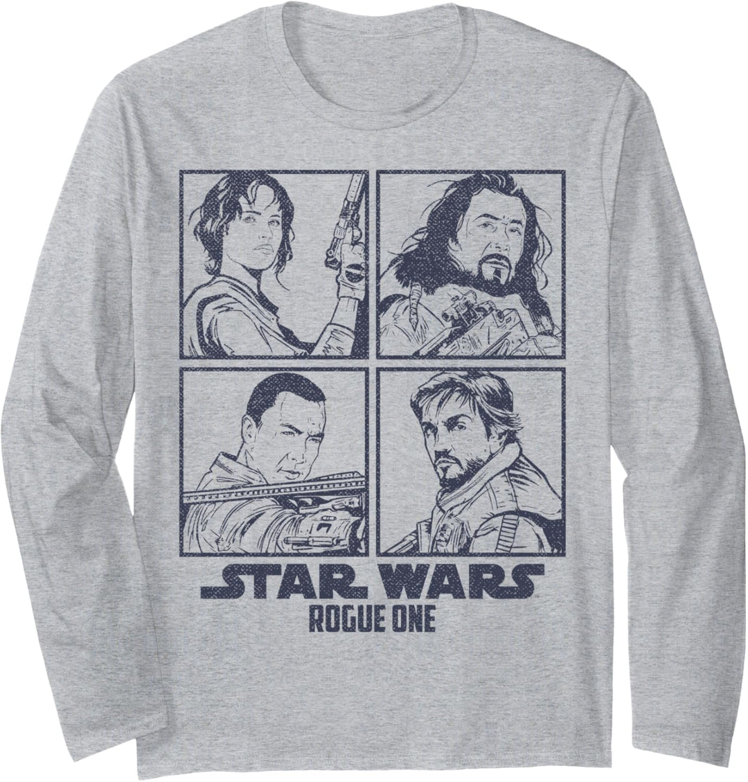 Star Wars Rogue One Rebel 4-Square Langarmshirt