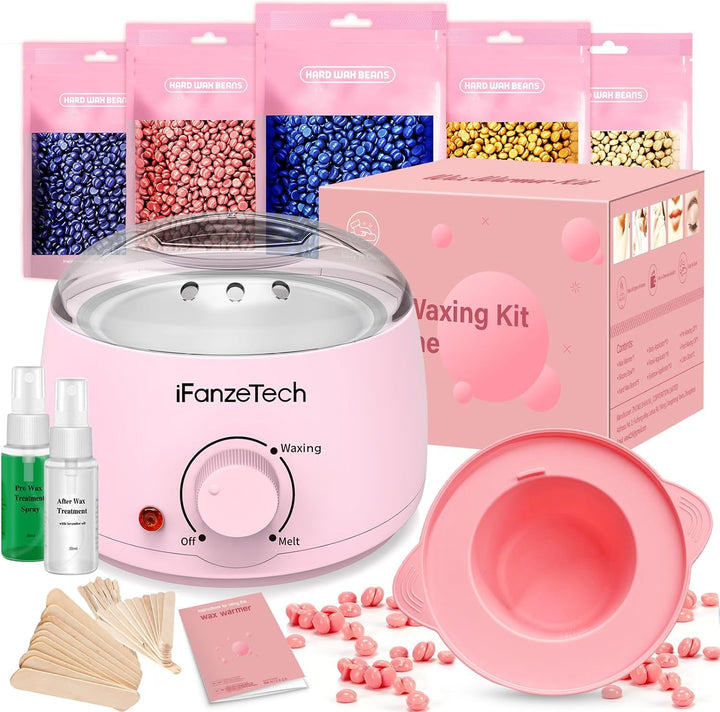 iFanzeTech Wax Maschine Waxing Set Frauen: Wachs Haarentfernung - Wachswärmer Wachsgerät zur haarent