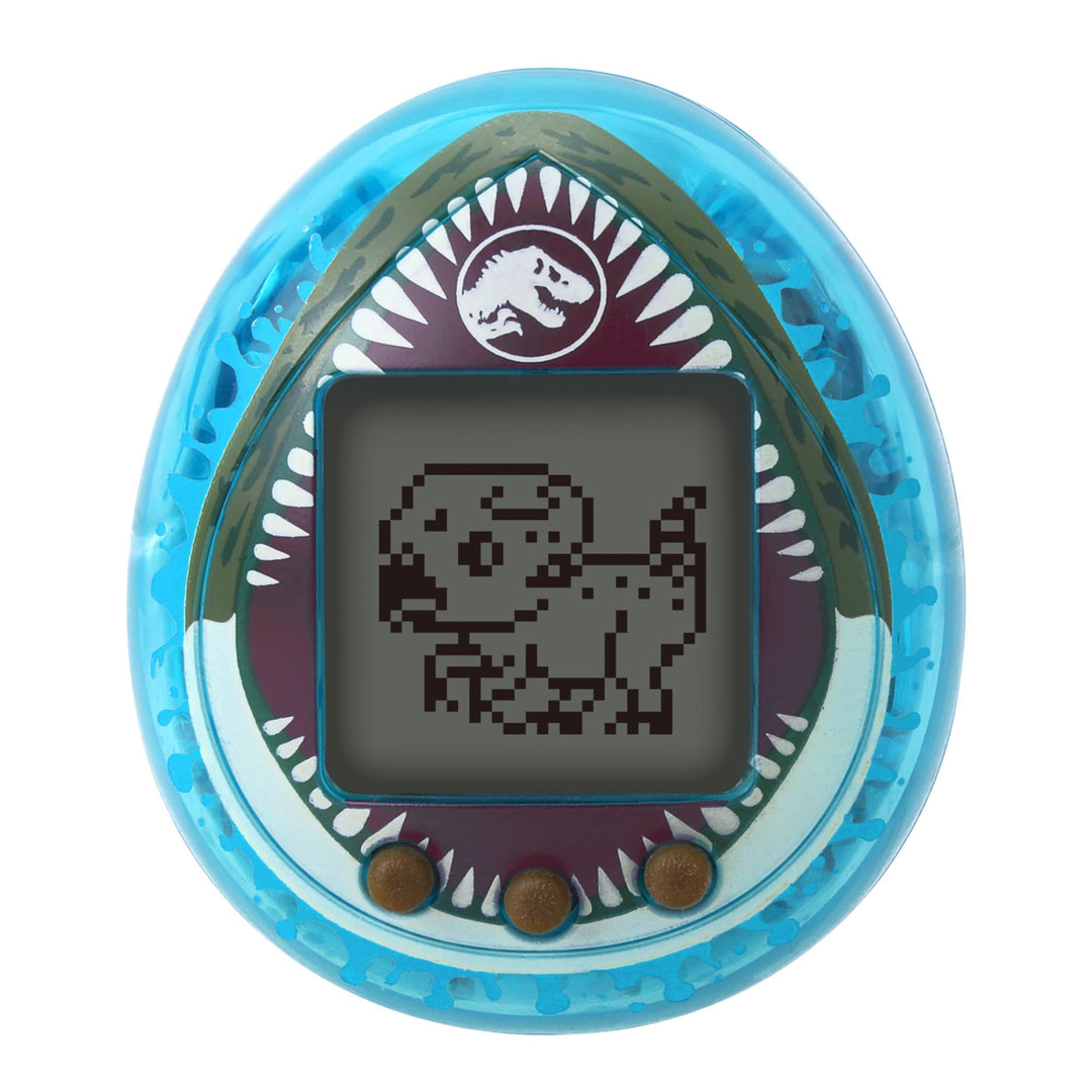 Bandai - Tamagotchi nano Jurassic Blue - Blaue Version Dino Mosasaurus - Interaktives Tamagotchi-Tie