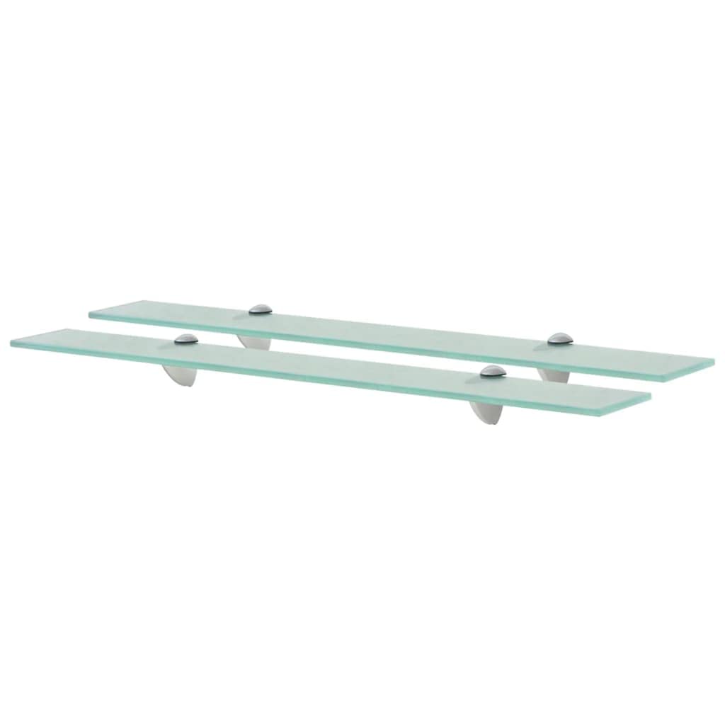 vidaXL 2X Regal Schwebend Wandregal Glasregal Glasboden Glasablage Badablage Wandablage Badregal Abl