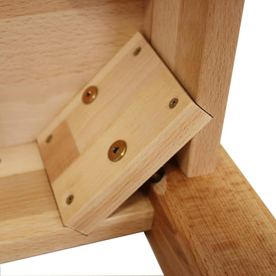 Betten-ABC Bubema Multifunktionaler Hocker aus massiver Kernbuche, Natur geölt, extrem stabil
