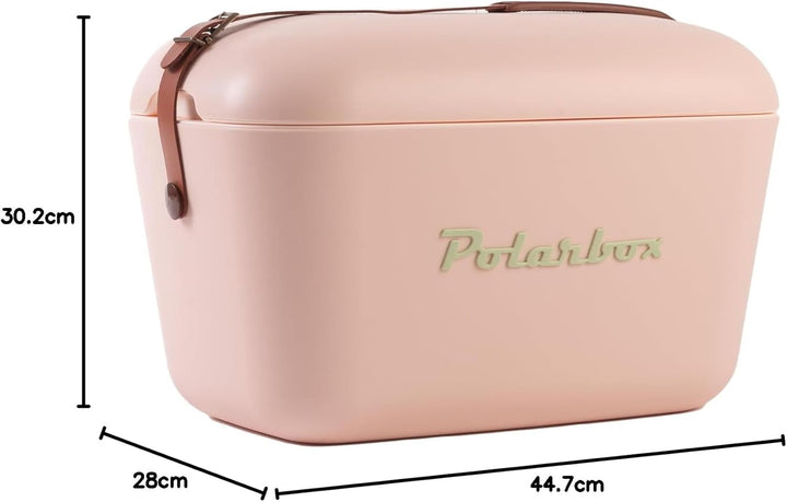 Polarbox Kühlbox Classic Kühltasche Retro Vintage Camping Picknick Strand 20L Nude/Marron