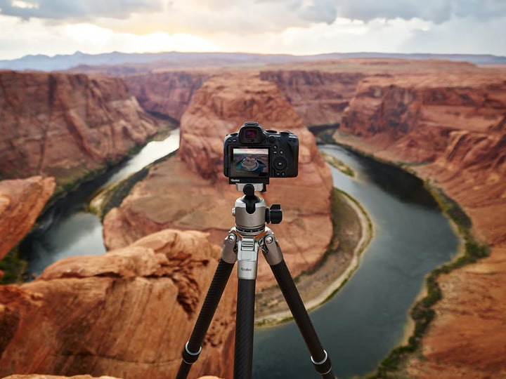 Rollei Lion Rock Pro Carbon-Stativ inkl. Stativkopf – Ultraleicht, Hohe Tragkraft 20 kg, Verstellbar