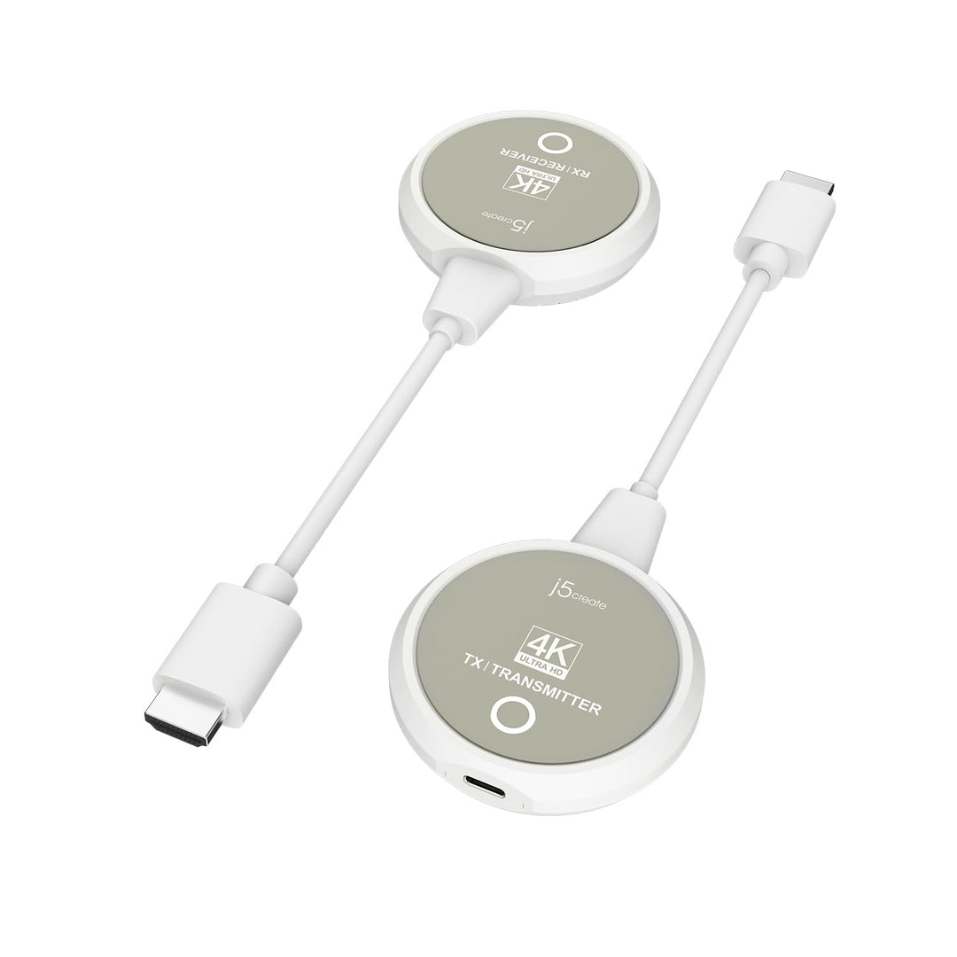 j5create ScreenCast 4K Wireless HDMI Transmitter und Receiver, Wireless HDMI Extender, unterstützt 4