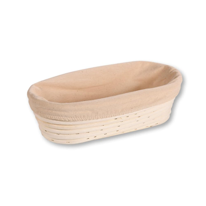 KESPER | Gärkörbchen, Material: Rattan, Textilfutter (abnehmbar), Masse: 28 x 15 x 8 cm, Farbe: Natu