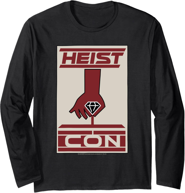 Rick and Morty Heist Con Logo Langarmshirt