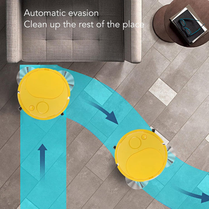 Roboter Staubsauger, USB Lade Mini Smart Kehrroboter, Wischroboter Staubsauger für Holzböden, Fliese
