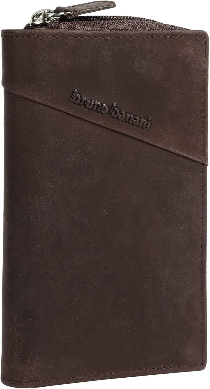 bruno banani Geldbörse Echt Leder Damen | Portemonnaie aus Rindleder, Brieftasche für Herren, Geldbe