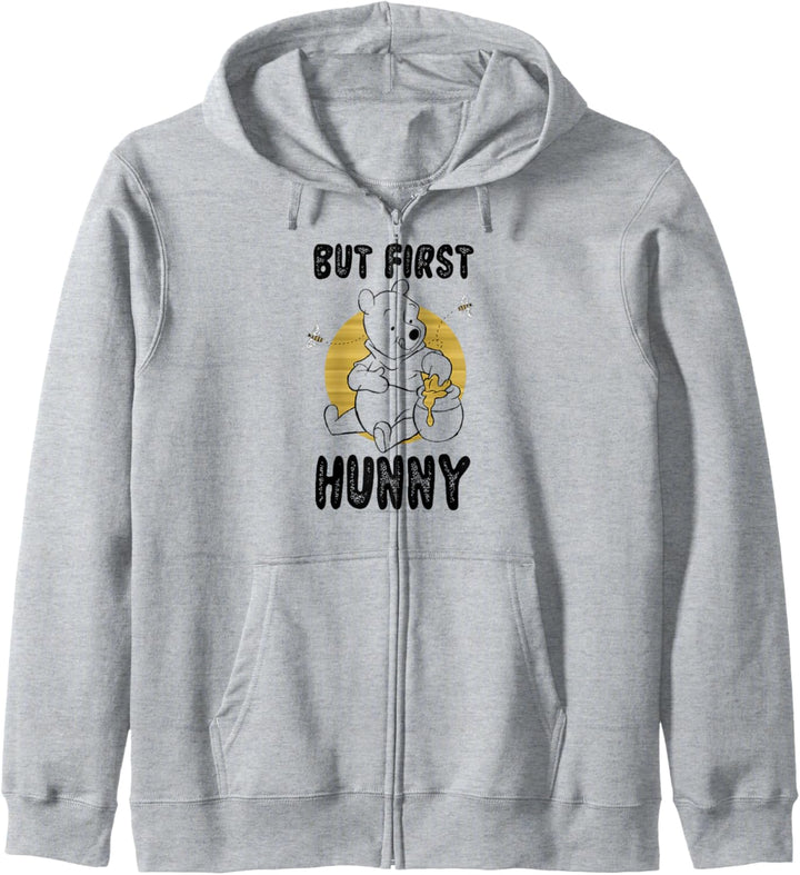 Disney Winnie The Pooh But First Hunny Honey Kapuzenjacke