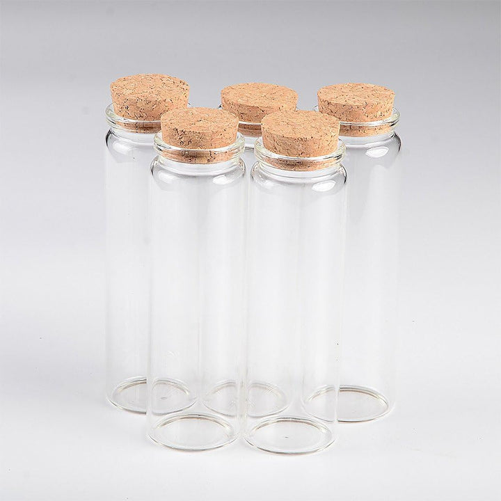 Jarvials 12pcs Aussendurchmesser 37mm vier verschiedene arten von klaren flaschen mit korken (12, 90