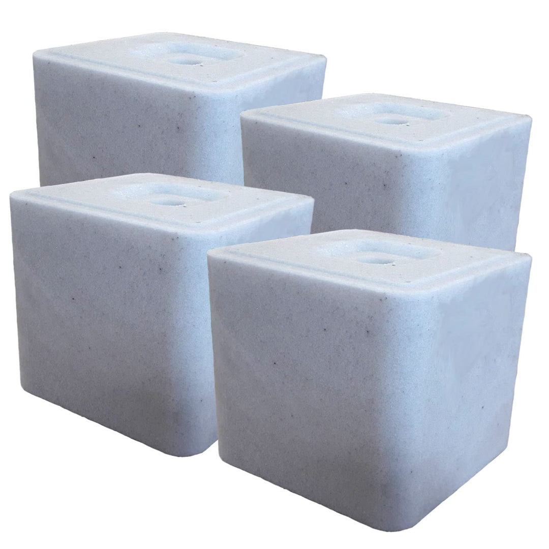 LanDixx Salzleckstein ohne Cu 4 x 10 kg Leckstein 40 kg Leckmasse Mineralleckstein