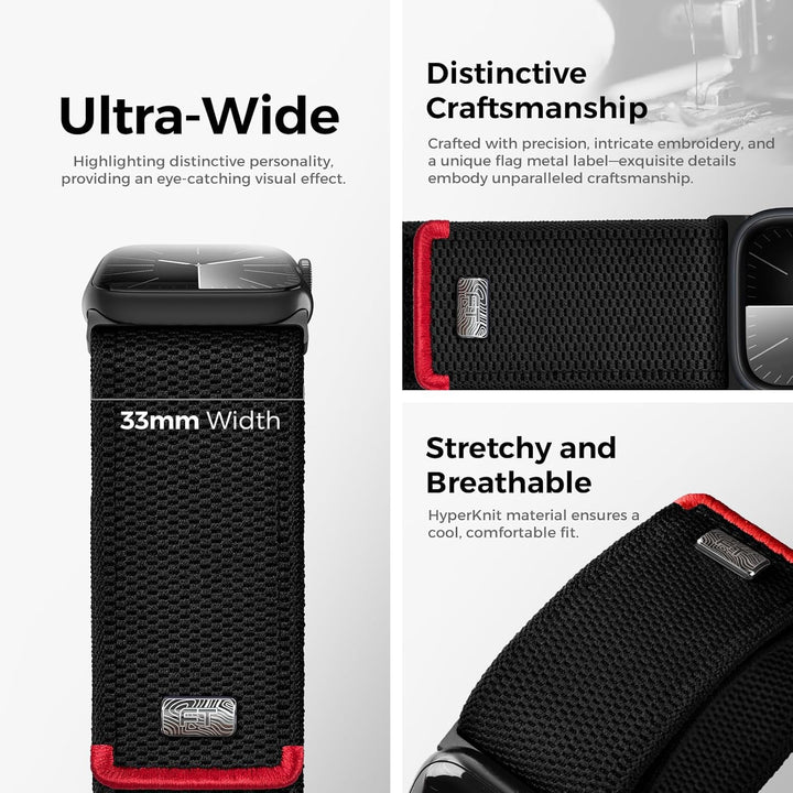 Tefeca Fortitude Elite Serie Ultrawide Armband Kompatibel mit Apple Watch Ultra/Ultra2 Serie 10/9/8/