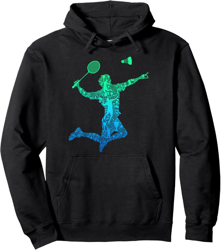 Badminton Federball Badmintonspieler Jungen Kinder Herren Pullover Hoodie