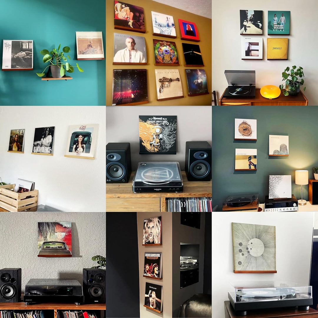 3 Vinyl-Schallplattenregale - Präsentieren Sie Ihre aktuellen oder bevorzugten Schallplatten elegant