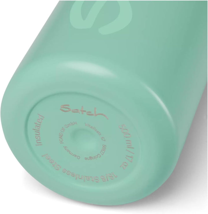 Satch aus Edelstahl BPA-frei 0,5l, Auslaufsicher und Kohlensäure geeignet, für Heisse und Kalte Getr