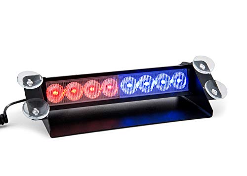 Raptors LED Technik Frontblitzer Shark 8W Scheibenblitzer für Show Cars | Scheibenblitzer 12V | Dash