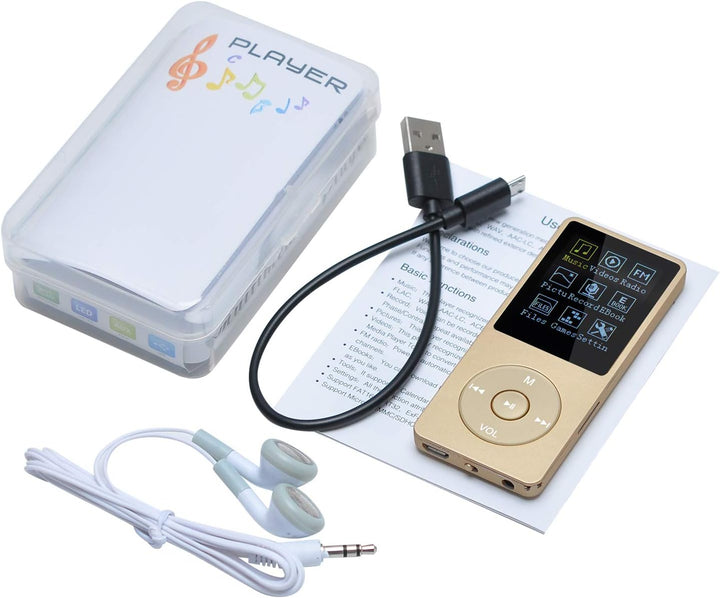 COVVY 8GB Tragbare MP3 Musik Player, Support bis zu 64GB SD Speicherkarte, Lossless Sound HiFi MP3 P