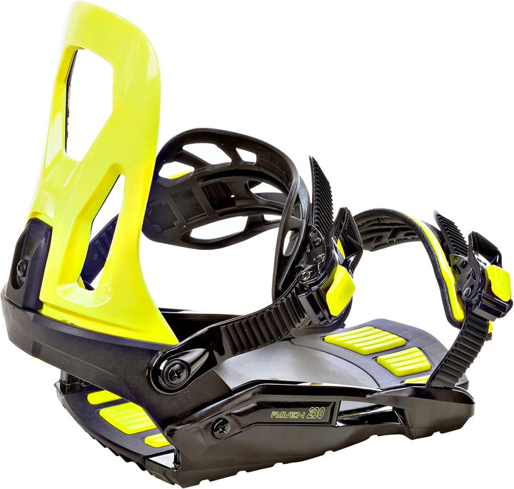 RAVEN Snowboard Bindung s230 M/L (40-47) s230 Lime, M/L (40-47) s230 Lime