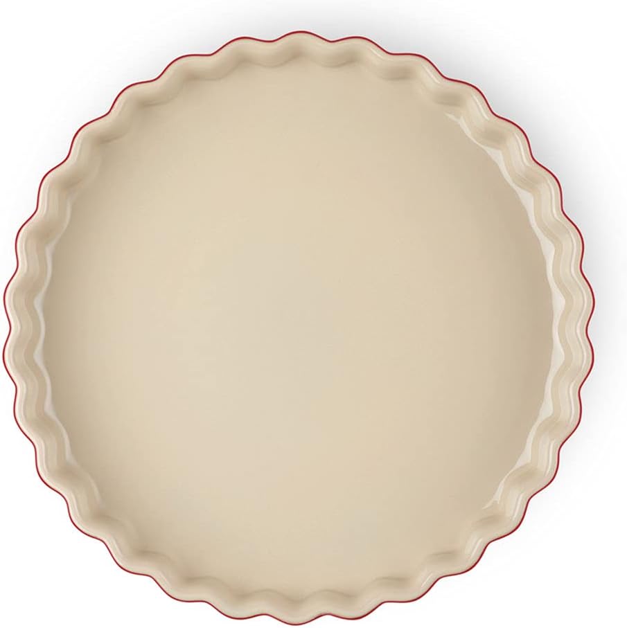 Le Creuset Tarteform aus Steinzeug, 24 cm, 1.4 Liter, Kirschrot, 71120240600001 Kirschrot 24 cm, Kir