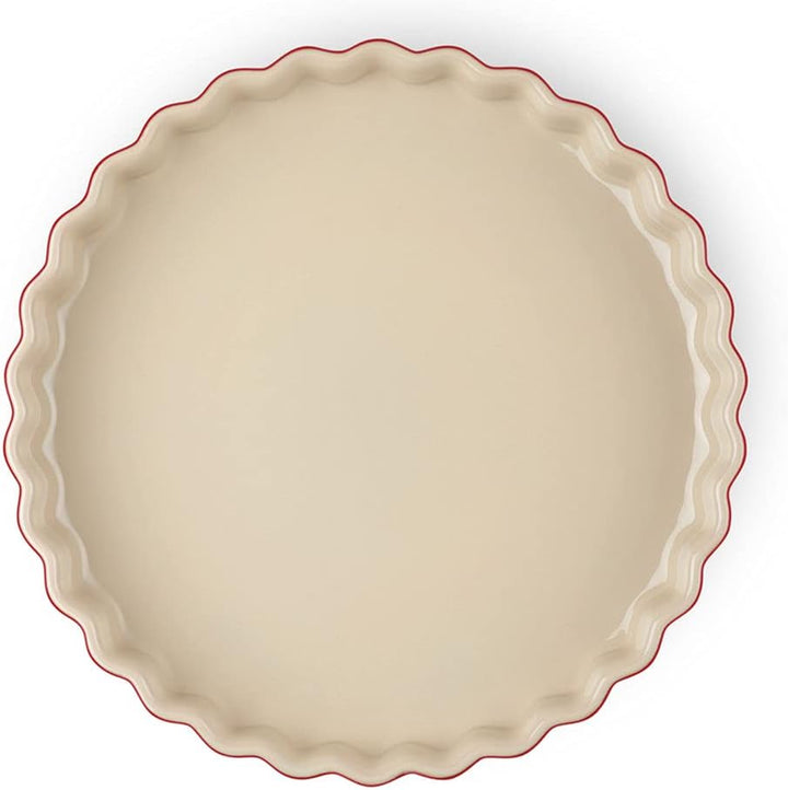 Le Creuset Tarteform aus Steinzeug, 24 cm, 1.4 Liter, Kirschrot, 71120240600001 Kirschrot 24 cm, Kir