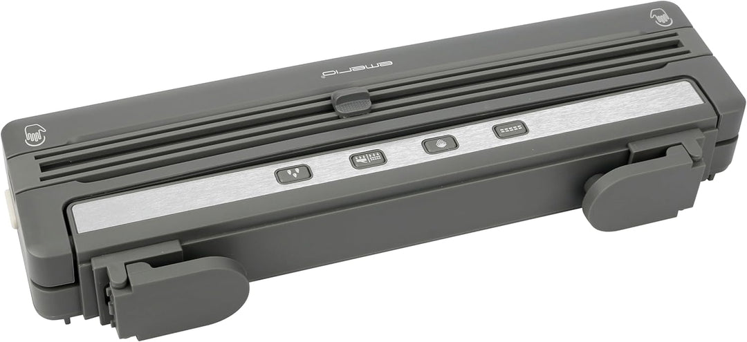 Emerio Vakuumierer mit TOP Ausstattung - Vakuumiergerät inkl. 3m Folienrolle + 5 St. Beutel (20x30cm