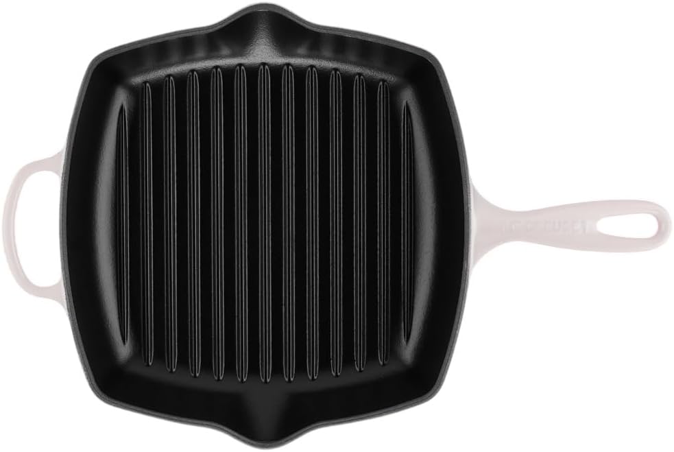 LE CREUSET Signature Gusseisen-Grillpfanne, Quadratisch, 26 cm, Für alle Herdarten inkl. Induktion g