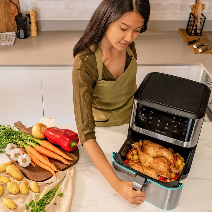 Cecotec Heissluftfritteuse ohne Öl 8 L Cecofry Supreme 8000 Air Fryer. 1800 W, Touchscreen, 30º-200
