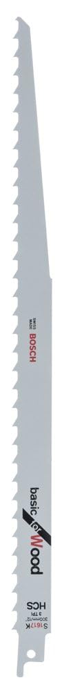 Bosch Professional Zubehör 2608650679 Säbelsägeblatt S 1617 K, Farbe, 300 x 19 mm, 300 x 19 mm