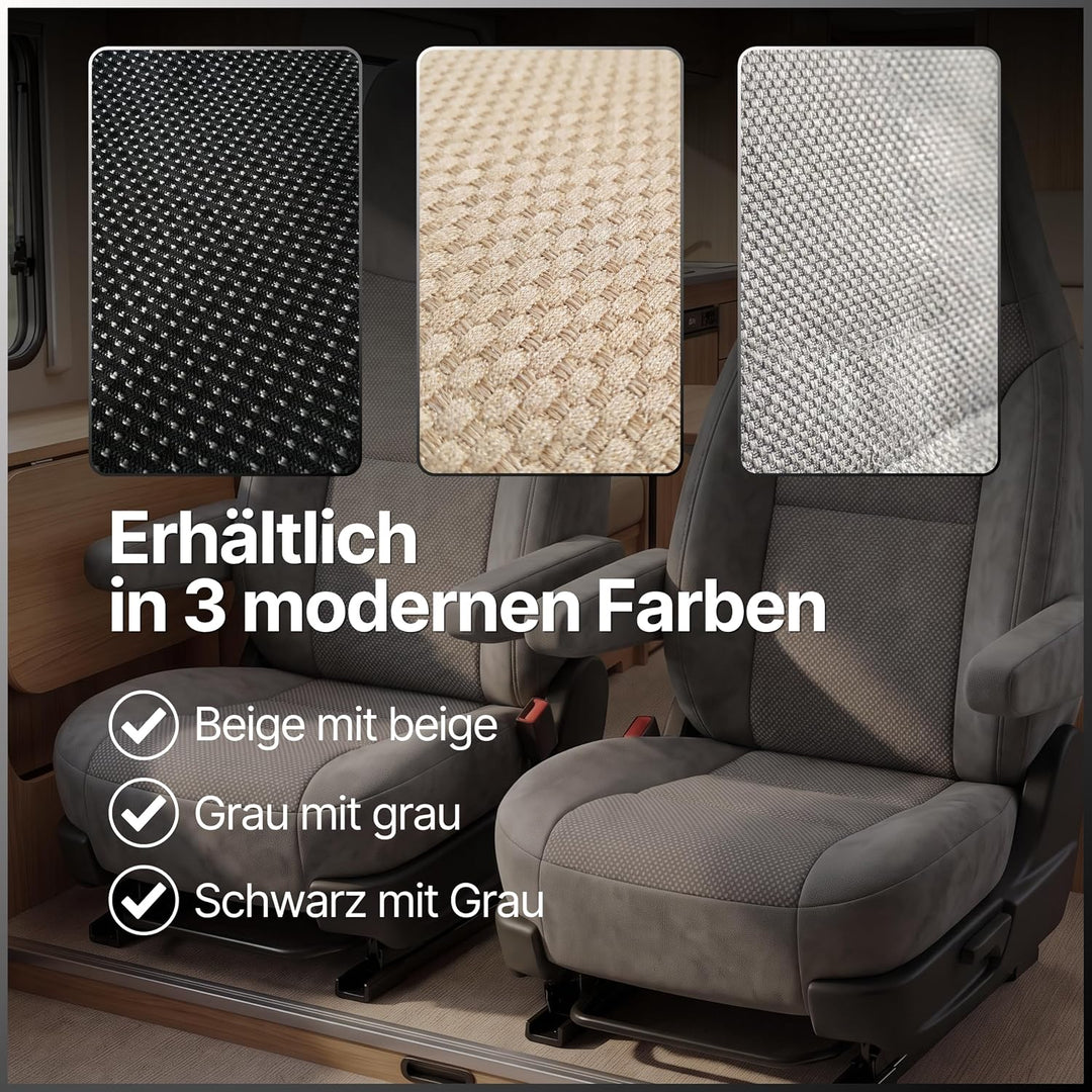 Generisch Sitzbezüge für Wohnmobile, Pilotsitze, Fahrersitz und Beifahrersitz, 2 Sitzer, Hochwertige
