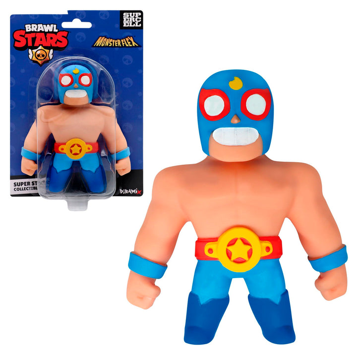 Bizak Monsterflex Brawl Stars Sammlerfigur, Super ausziehbar und elastisch, 13 cm, 10 zum Sammeln, f