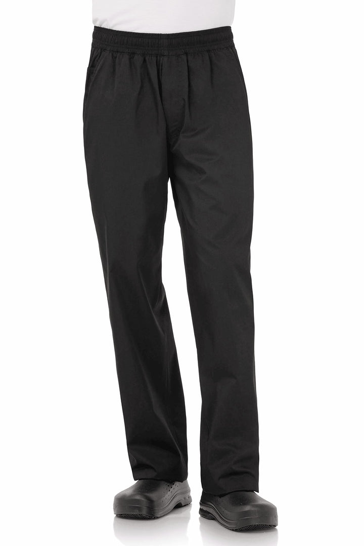 Chef Works BBLW Basic Herren Baggy Leichte Chef Hose, BBLW-BLK-S, S