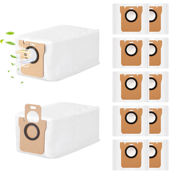12 Stück Staubbeutel für Dreame L10s Ultra / L10 Ultra/Dreame L20 Ultra & Xiaomi X20 Plus/Xiaomi X20