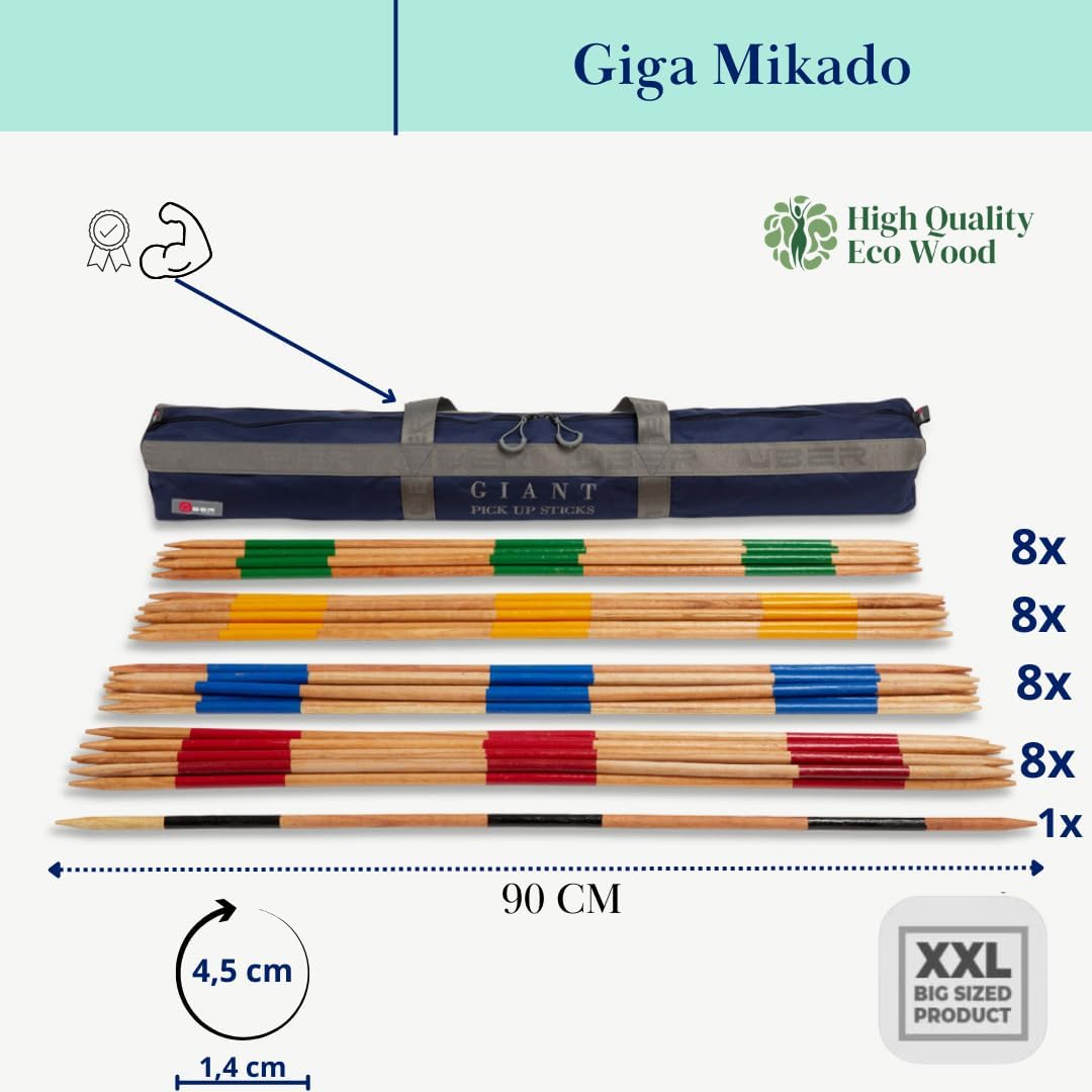 Übergames XXXL Giga Riesen-Mikado aus ECO-Hartholz