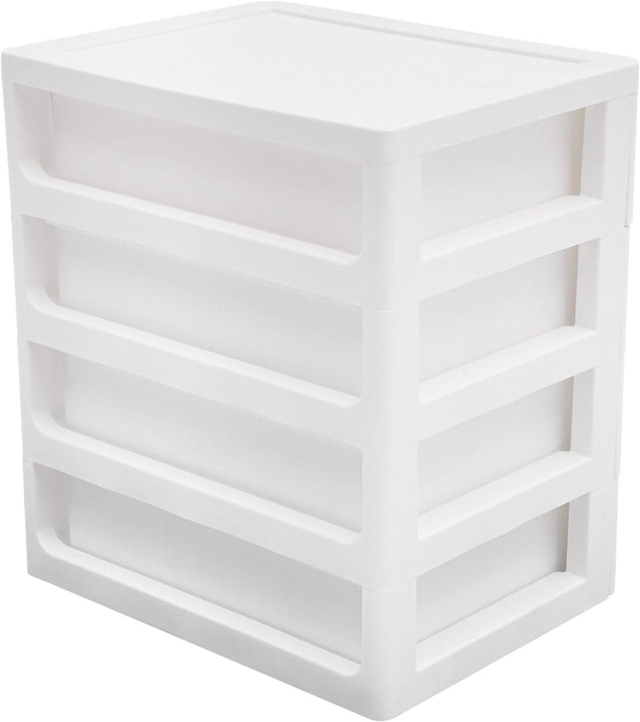 Schubladenbox, Schreibtisch-Organizer mit Schublade, Schreibtisch-Aufbewahrungsbox 4-lagen Schublade