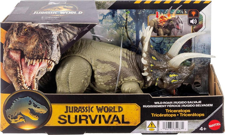 Mattel Jurassic World Wild Roar Triceratops