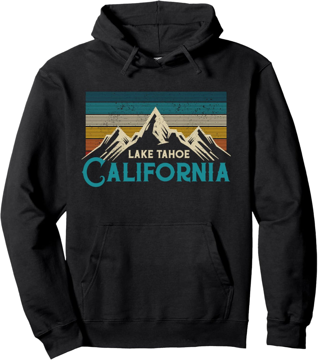 Lake Tahoe California Vintage Kalifornien Souvenir Pullover Hoodie