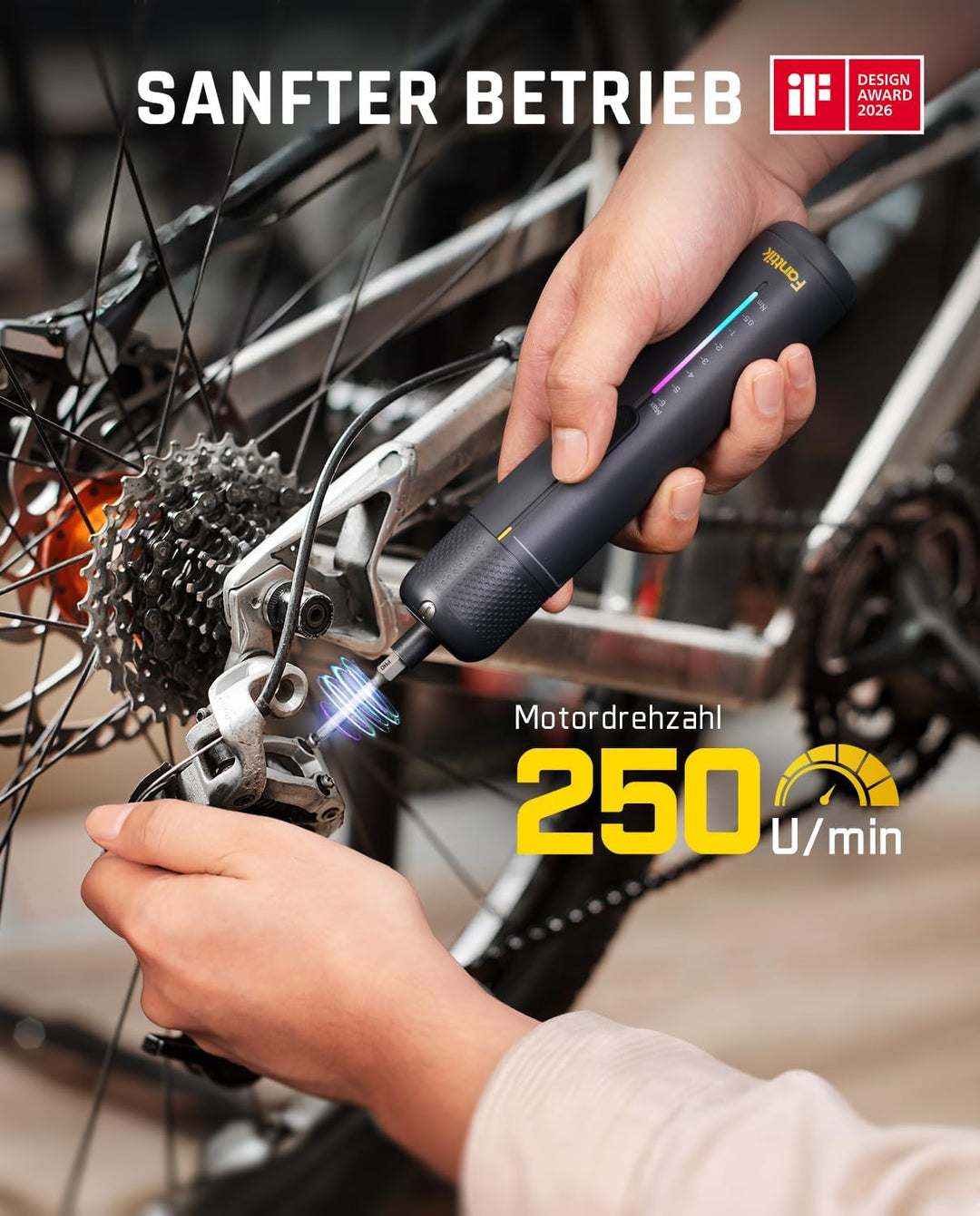 Fanttik S2 Pro 3,7V Elektroschrauber, Akku-Schrauberset, 7 Drehmoment (0,5 bis 6 Nm), 20 magnetische