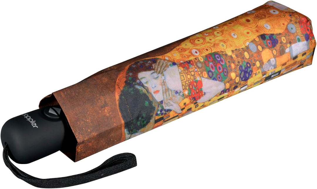 Doppler Damen Taschenschirm mit Auf-Zu-Automatik Magic Mini Der Kuss 99 cm Der Kuss, 99 cm Der Kuss